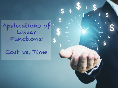Math Clip Art--Applications of Linear Functions: Cost vs. Time, Image 1