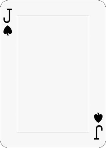 Math Clip Art--Playing Card: Jack of Spades