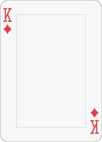 Math Clip Art--Playing Card: King of Diamonds