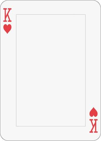 Math Clip Art--Playing Card: King of Hearts