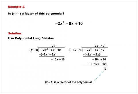 Math Example--Polynomial Concepts--Polynomial Long Division--Example 02