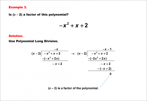 Math Example--Polynomial Concepts--Polynomial Long Division--Example 03