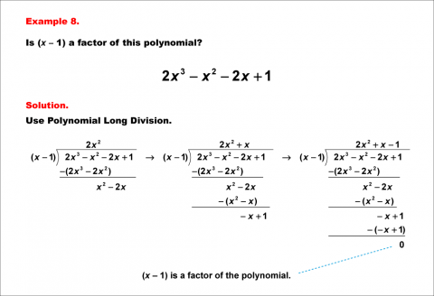 Math Example--Polynomial Concepts--Polynomial Long Division--Example 08