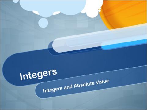 Closed Captioned Video: Integers: Integers and Absolute Value