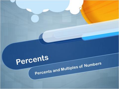 Closed Captioned Video: Percents: Percents and Multiples of Numbers