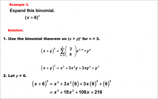 Math Example--Polynomial Concepts--Binomial Theorem: Example 3