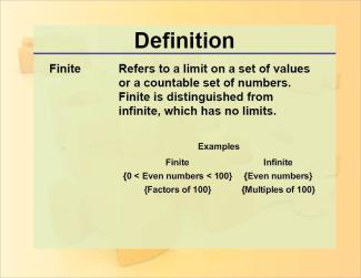 Definition of Finite