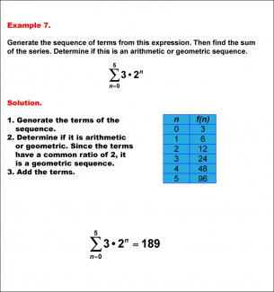 Math Example--Sequences and Series--Example 7