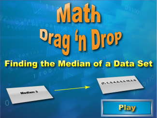 Interactive Math Game--DragNDrop Math--Measures of Central Tendency--Median