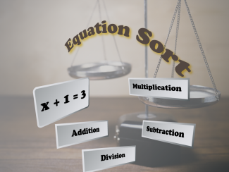 Interactive Math Game, Equation Sort 2
