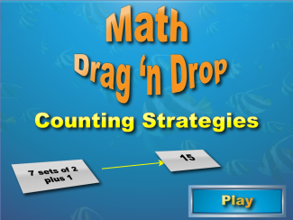 Interactive Math Game--DragNDrop Math--Arithmetic--Counting Strategies