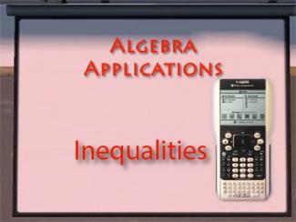 VIDEO: Algebra Applications: Inequalities