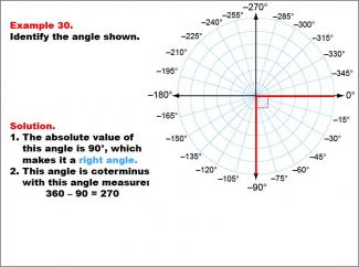 Math Example--Angle Concepts--Angle Measures: Example 30