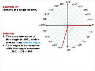 Math Example--Angle Concepts--Angle Measures: Example 31