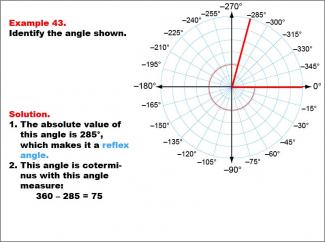 Math Example--Angle Concepts--Angle Measures: Example 43