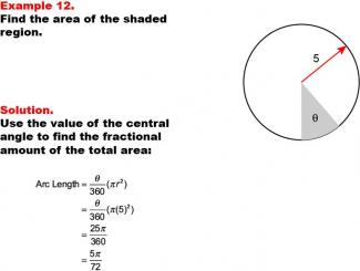 Math Example--Area and Perimeter--Circular Area and Circumference: Example 12