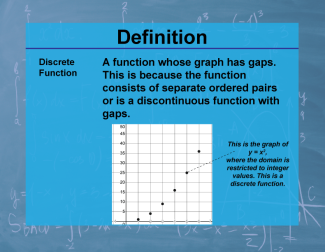 Definition--Calculus Topics--Discrete Function