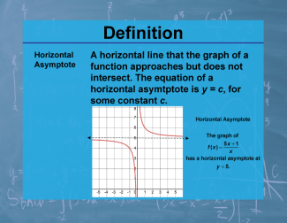 Definition--Calculus Topics--Horizontal Asymptote