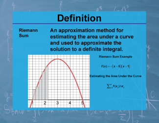Definition--Calculus Topics--Riemann Sum