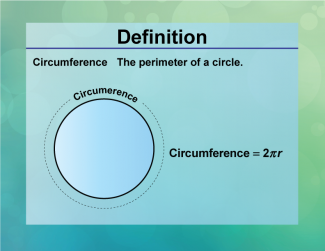 Definition--Circle Concepts--Circumference