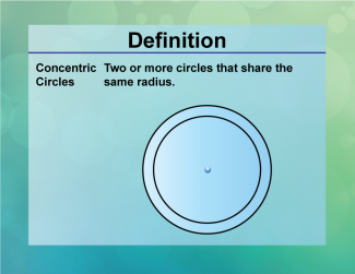 Definition--Circle Concepts--Concentric Circles