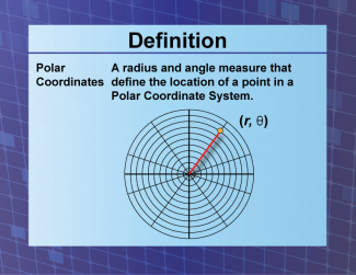 Definition--Coordinate Systems--Polar Coordinates
