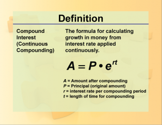 Definition--Exponential Concepts--Compound Interest 2