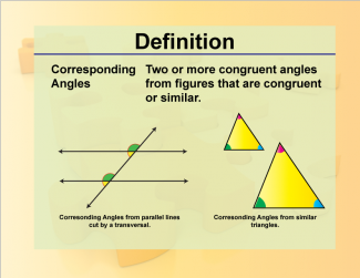 Definition--Geometry Basics--Corresponding Angles