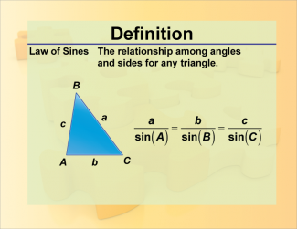 Definition--Trig Concepts--Law of Sines