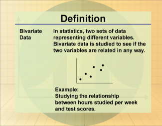Definition--Statistics and Probability Concepts--Bivariate Data