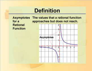 Definition--Rationals and Radicals--Asymptotes for a Rational Function