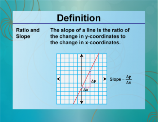 Definition--Ratios, Proportions, and Percents Concepts--Ratios and Slope