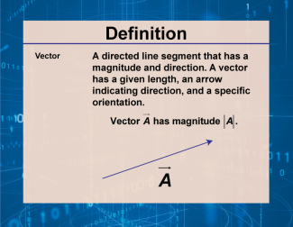 Definition--Vector Concepts--Vector