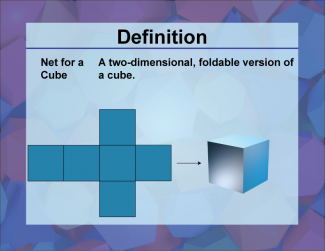 Definition--3D Geometry Concepts--Net for a Cube