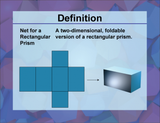 Definition--3D Geometry Concepts--Net for a Rectangular Prism
