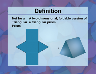 Definition--3D Geometry Concepts--Net for a Triangular Prism