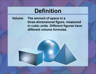 Definition--3D Geometry Concepts--Volume
