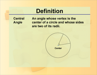 Definition--Angle Concepts--Central Angle