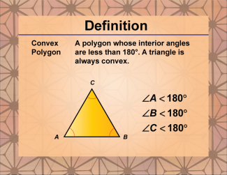Definition--Polygon Concepts--Convex Polygon