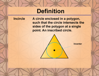 Definition--Polygon Concepts--Incircle