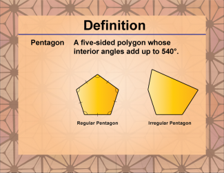 Definition--Polygon Concepts--Pentagon