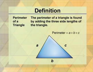 Definition--Triangle Concepts--Perimeter of a Triangle