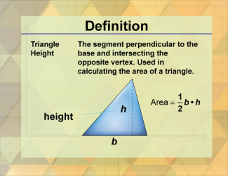 Definition--Triangle Concepts--Triangle Height