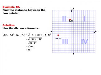 Math Example--Coordinate Geometry--Distance Formula: Example 12
