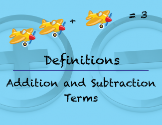 Elementary Math Definitions--Addition Subtraction Concepts--Title