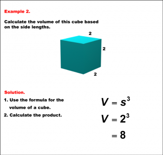 Math Example--Volume Concepts--Exploring Volumes of Cubes: Example 2