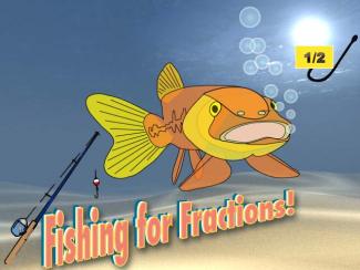 Interactive Math Game--Fishing for Fractions