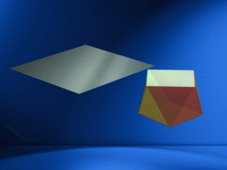 Animated Math Clip Art--3D Geometry--Antiprism with Horizontal Cross-Section