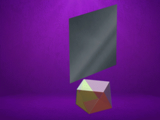 Animated Math Clip Art--3D Geometry--Antiprism with Vertical Cross-Section