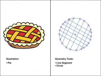 Holiday Math Clip Art--Geometric Construction--Pie